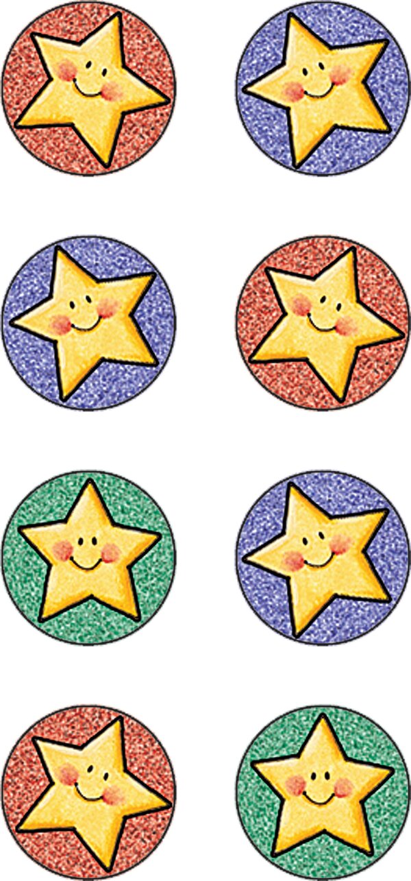 TCR4246 Happy Stars Mini Stickers from Mary Engelbreit Image