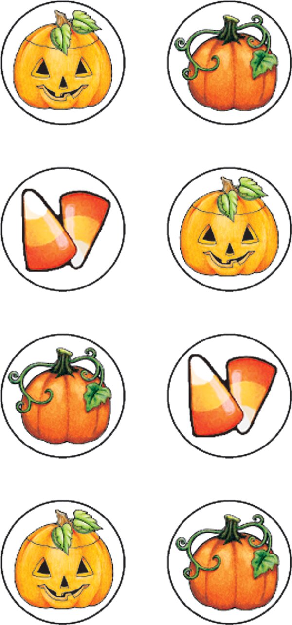 TCR4248 Halloween Mini Stickers from Mary Engelbreit Image