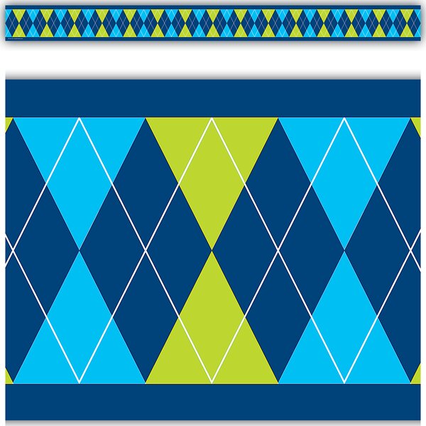 TCR4285 Argyle Straight Border Trim Image