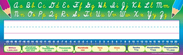 TCR4308 Cursive Writing Flat Name Plates Image