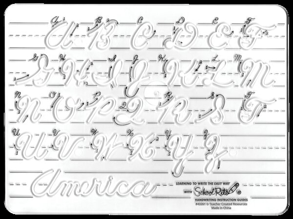 TCR43261 School-Rite® Handwriting Instruction Guides - Uppercase Cursive Image