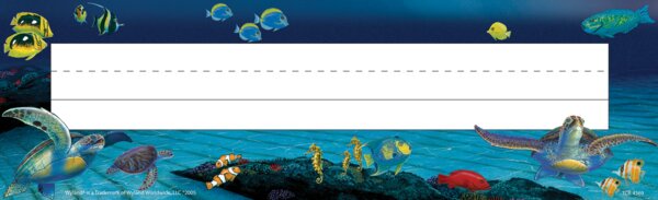 TCR4369 Undersea Treasures Name Plate (flat) from Wyland Image