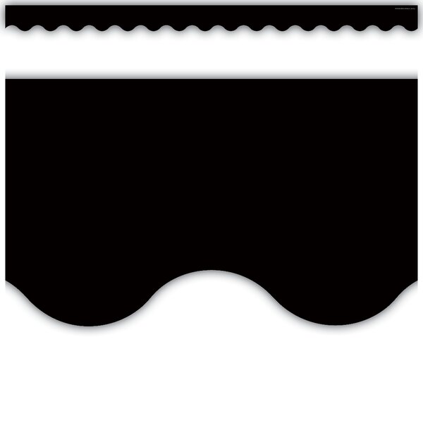 TCR4397 Black Scalloped Border Trim Image