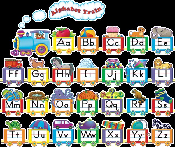 TCR4421 Alphabet Train Bulletin Board Display Set Image