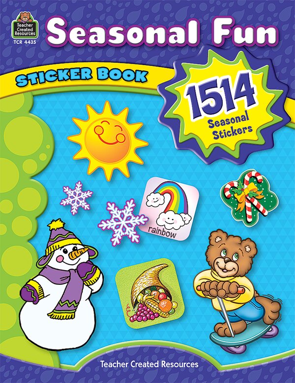 TCR4435 Seasonal Fun Sticker Book Image