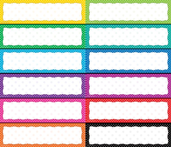 TCR4484 Polka Dot Blank Headliners Image