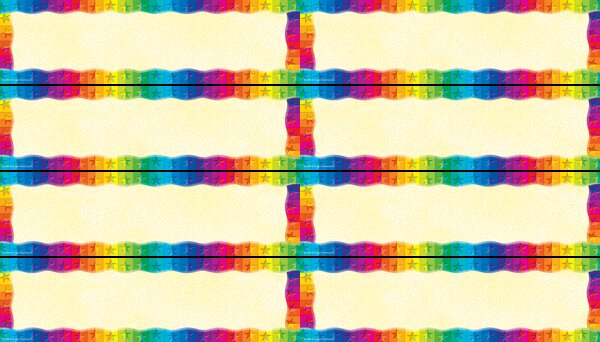 TCR4494 Star Rainbow Blank Headliners Image