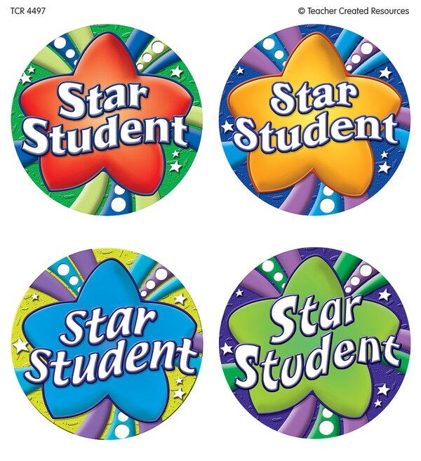 TCR4497 Star Student Wear 'Em Badges Image