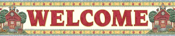 TCR4517 School Days Welcome Banner from Debbie Mumm Image