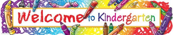 TCR4570 Welcome to Kindergarten Banner Image