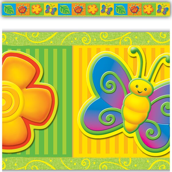 TCR4694 Spring Straight Border Trim Image