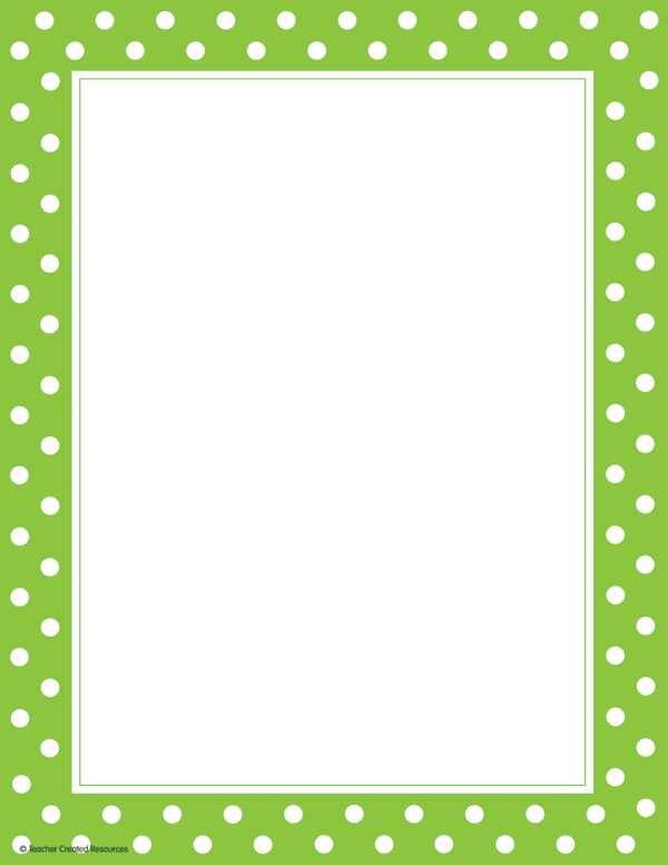 TCR4765 Lime Polka Dots Computer Paper Image