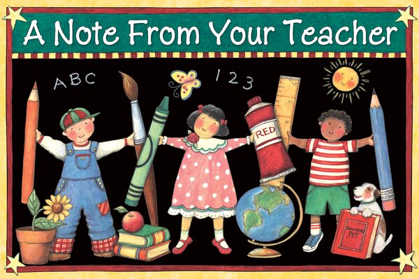 TCR4817 A Note From Your Teacher Postcards from Susan Winget Image