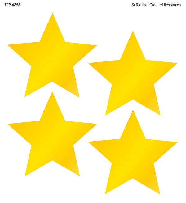 TCR4853 Gold Star Wear 'Em Badges Image