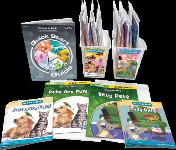 TCR50100 We Love to Read! Fiction & Nonfiction Paired Readers Complete Kit for PreK-K Image