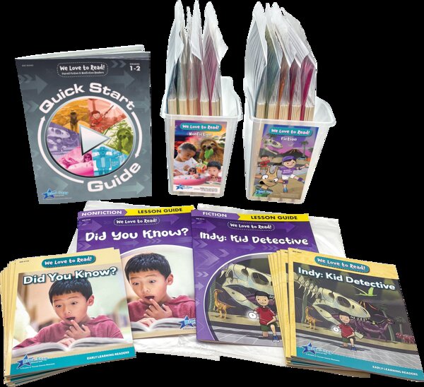 TCR50200 We Love to Read! Fiction & Nonfiction Paired Readers Complete Kit for Grades 1-2 Image
