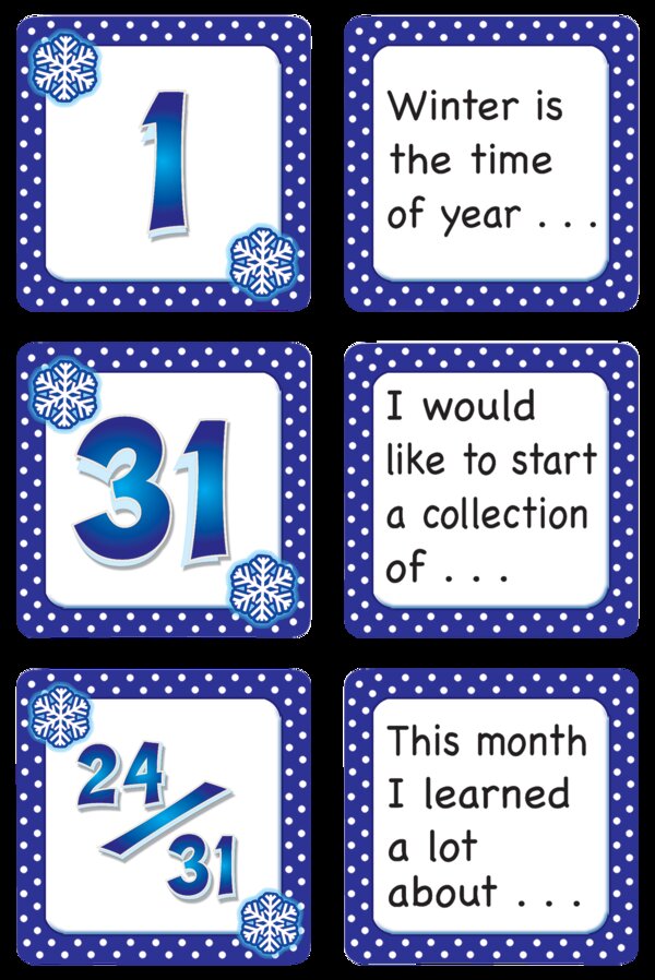 TCR5075 January Polka Dots Calendar Days/Story Starters Image