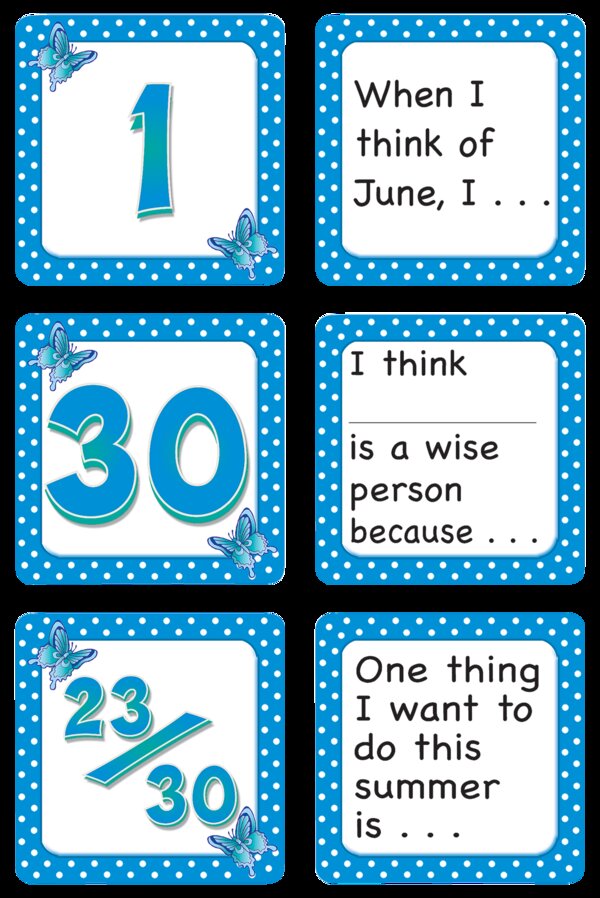 TCR5080 June Polka Dots Calendar Days/Story Starters Image
