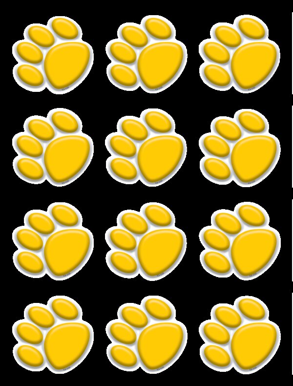 TCR5120 Gold Paw Prints Mini Accents Image