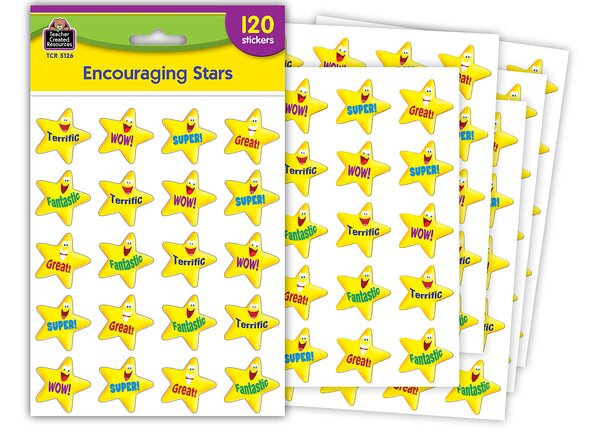 TCR5126 Encouraging Stars Stickers Image