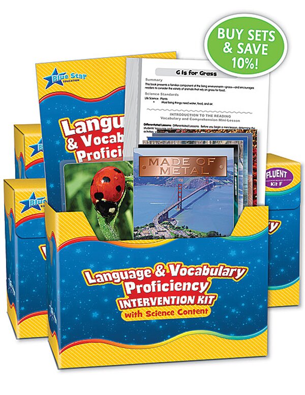 TCR51282 Language & Vocabulary Proficiency Intervention Kits A-F Engl Image