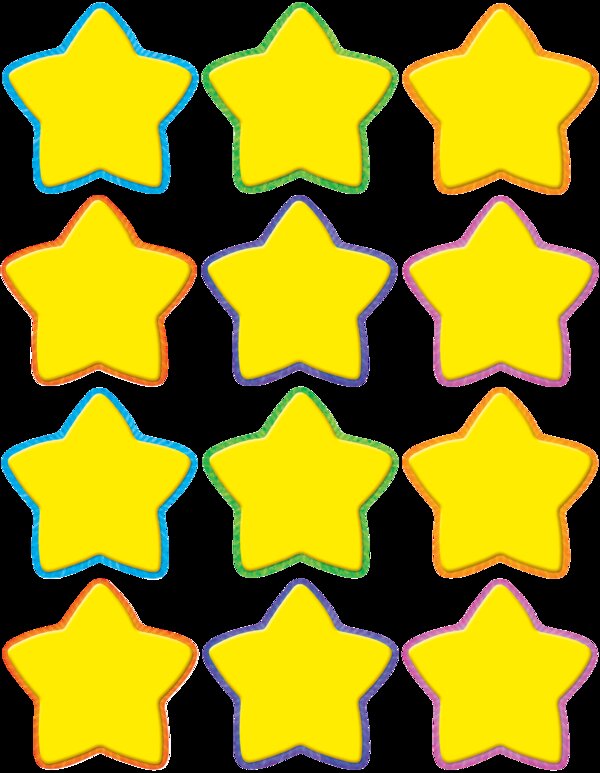 TCR5130 Yellow Stars Mini Accents Image