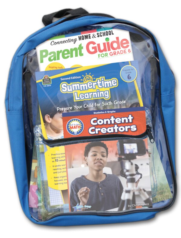 Summertime Learning: Preparing For Sixth Grade Backpack - by BSE Summertime Learning: Preparing For Sixth Grade Backpack - by BSE
