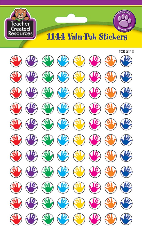 TCR5143 Helping Hands Mini Stickers Valu-Pak Image