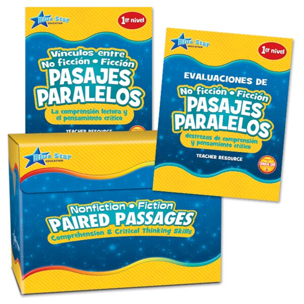 TCR51684 Nonfiction-Fiction Paired Passages Kit Grade 1-Spanish Image