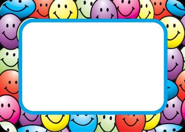 TCR5172 Happy Faces Name Tags/Labels Image