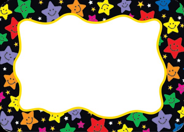 TCR5177 Happy Stars Name Tags/Labels Image