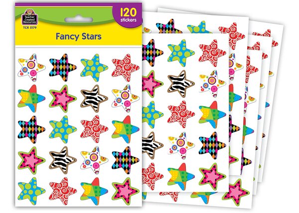 TCR5179 Fancy Stars Stickers Image