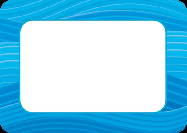 TCR5181 Blue Waves Name Tags Image