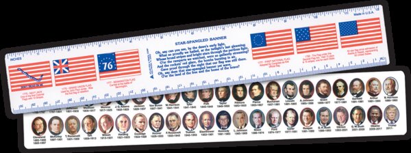 TCR5188 12" Presidential Ruler Image