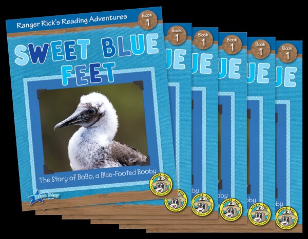 TCR51910 Ranger Rick's Reading Adventures: Sweet Blue Feet 6-Pack Image