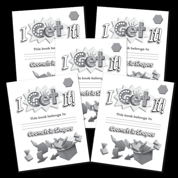 TCR51986 I Get It! Geometric Shapes Student Book-Level 2 5-Pack Image