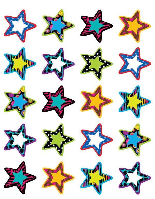 TCR5202 Fancy Stars 2 Stickers Image