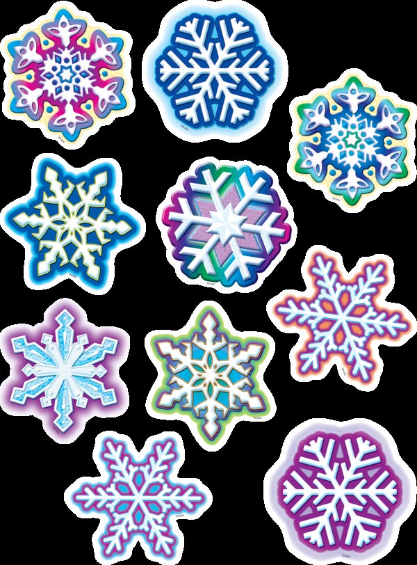 TCR5243 Snowflakes Accents Image