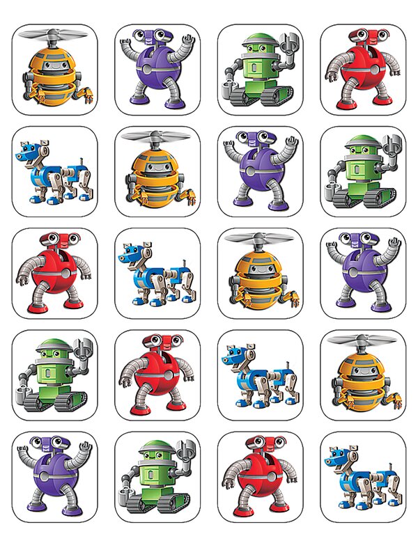 TCR5254 Robots Stickers Image