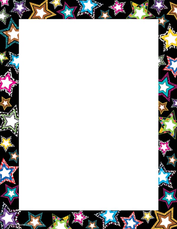 TCR5262 Fancy Stars Computer Paper Image