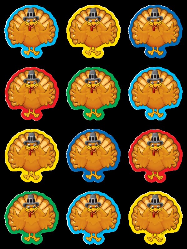 TCR5278 Turkeys Mini Accents Image