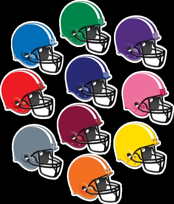 TCR5286 Football Helmets Accents Image