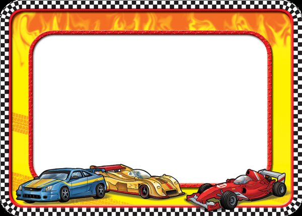 TCR5310 Race Cars Name Tags Image