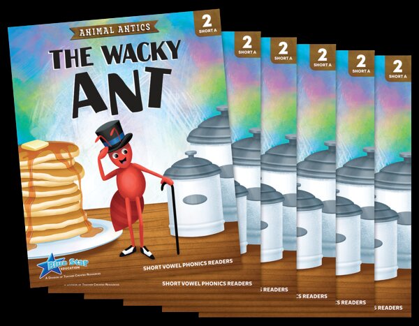 TCR53307 Animal Antics: The Wacky Ant - Short Vowel a Reader - 6 Pack Image