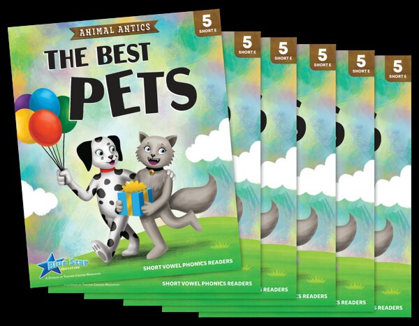 TCR53310 Animal Antics: The Best Pets - Short Vowel e Reader - 6 Pack Image