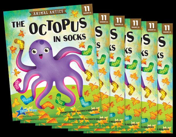 TCR53316 Animal Antics: The Octopus in Socks - Short Vowel o Reader - 6 Pack Image