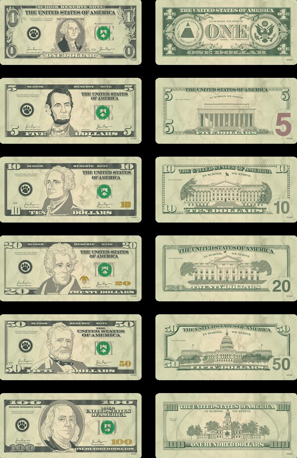 TCR5338 Money Accents: Bills Image