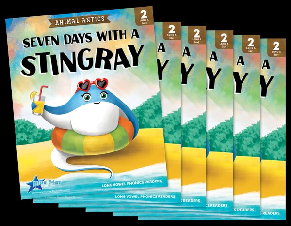 TCR53478 Animal Antics: Seven Days with a Stingray - Long a Vowel Reader - 6 Pack Image