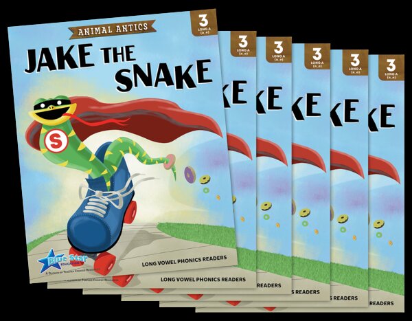 TCR53479 Animal Antics: Jake the Snake - Long a Vowel Reader - 6 Pack Image