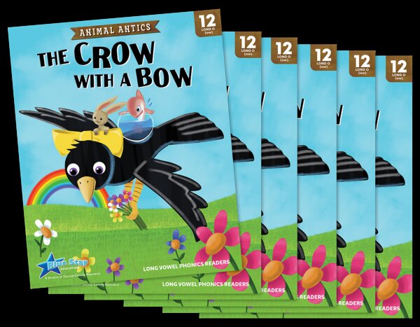 TCR53488 Animal Antics: The Crow with a Bow - Long o Vowel Reader - 6 Pack Image